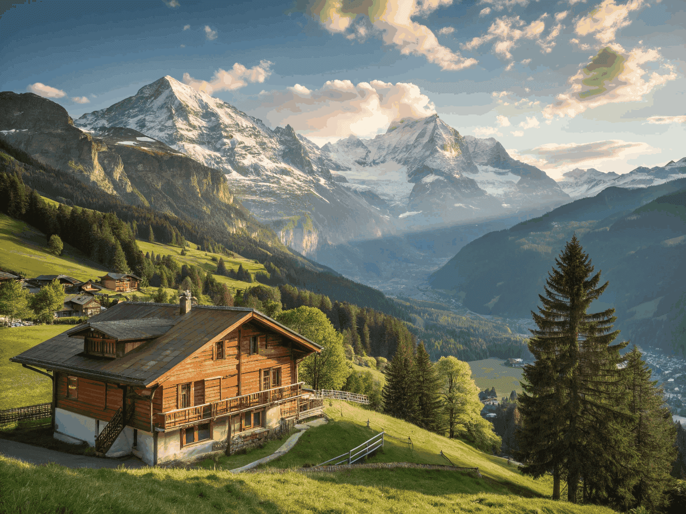 Swiss Alpine Landscape